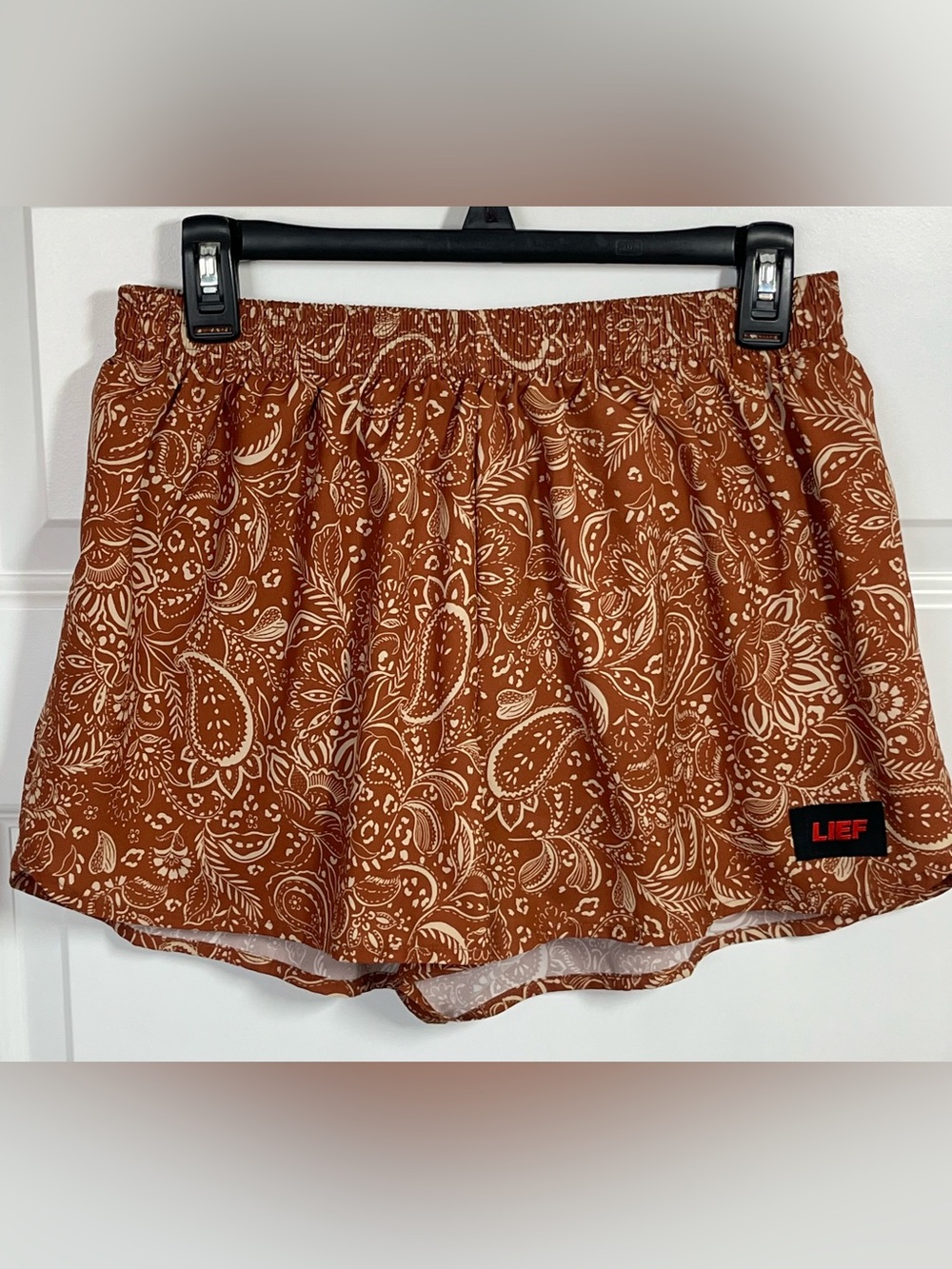 LIEF Men’s Large Running Shorts Lined Paisley Trail Hiking
